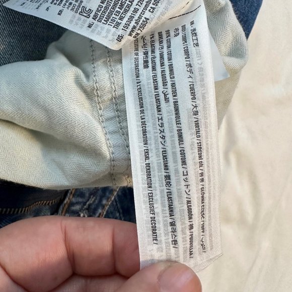 Abercrombie & Fitch Curve Love High Rise Mom Distressed Jean Vintage Blue 27 - Picture 12 of 12